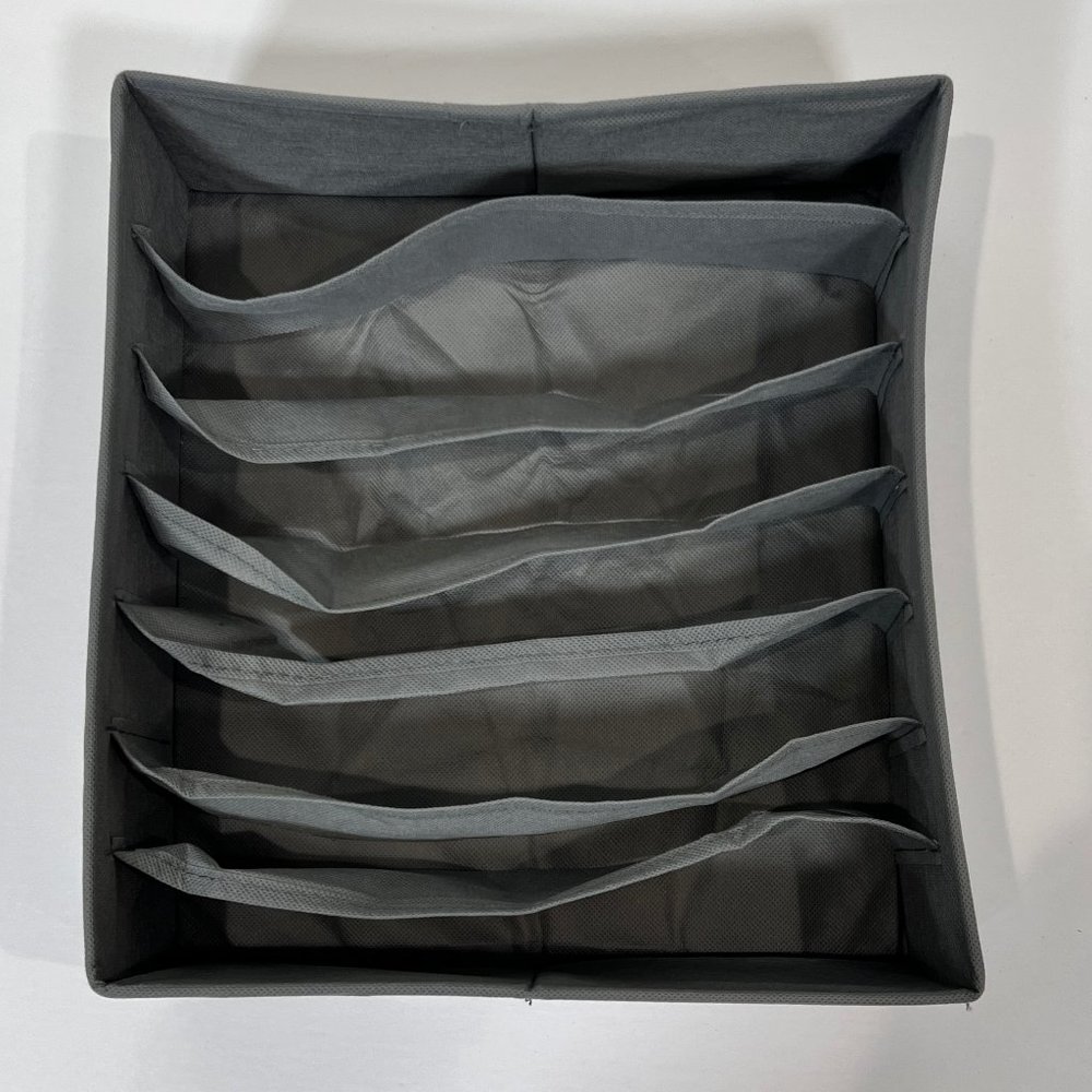 Sorbus Gray Collapsible 7 Bra Drawer Storage